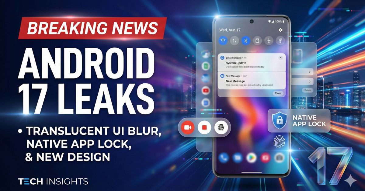 Android 17 Leaks: Translucent UI Blur